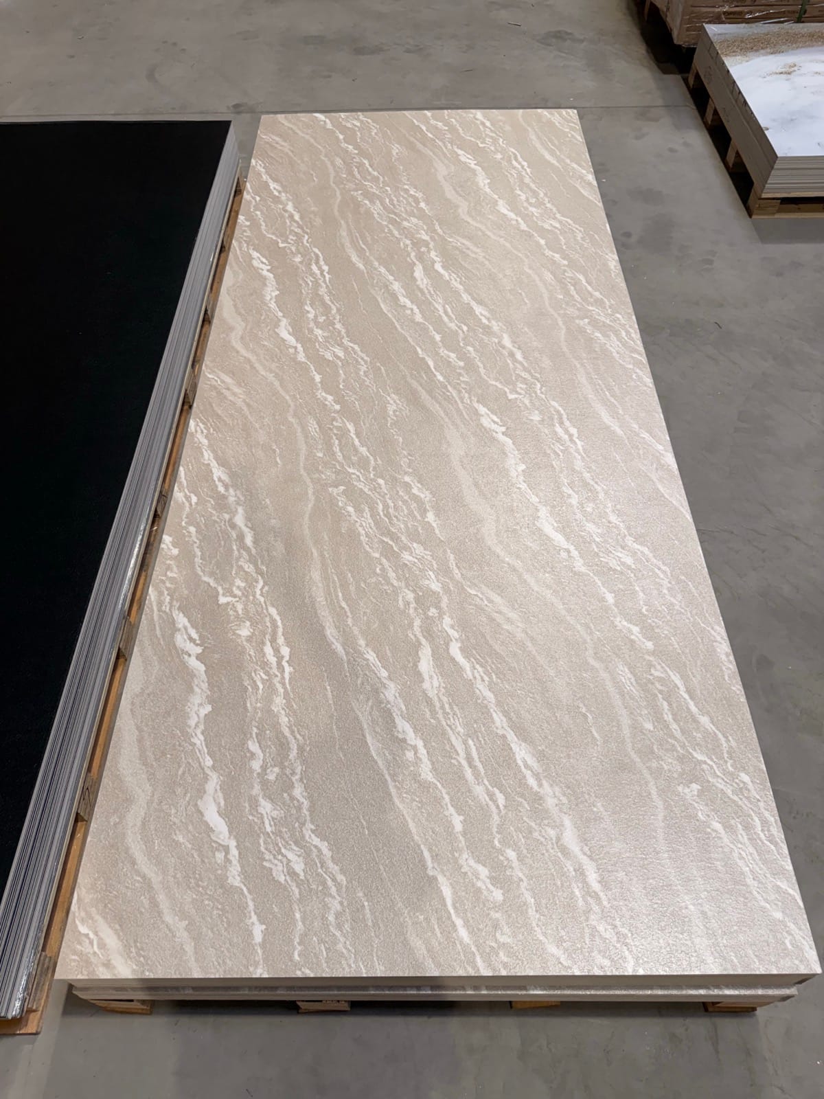 Brown Limestone PVC Wall Panel – stone-effect wall panel
