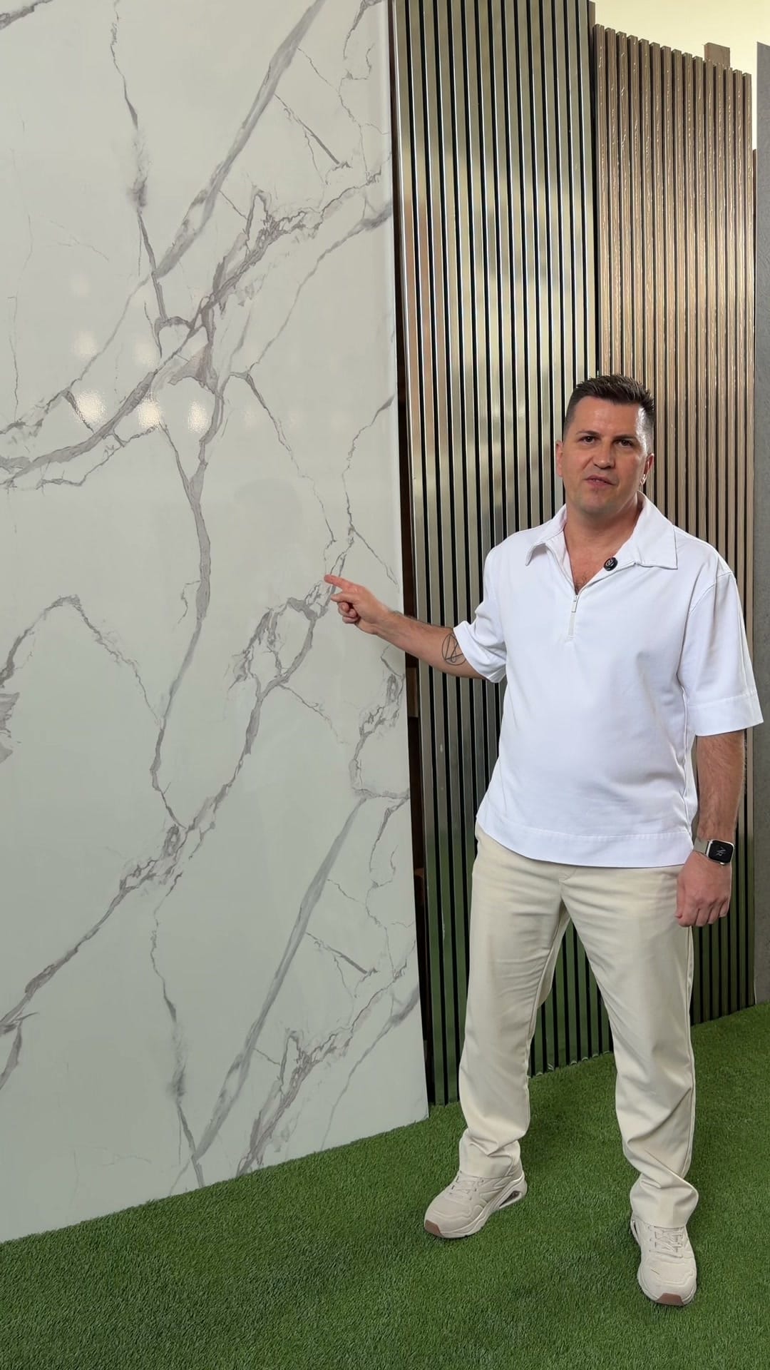 Carrara PVC Falpanel – Márvány falpanelek, nagy termékfotó