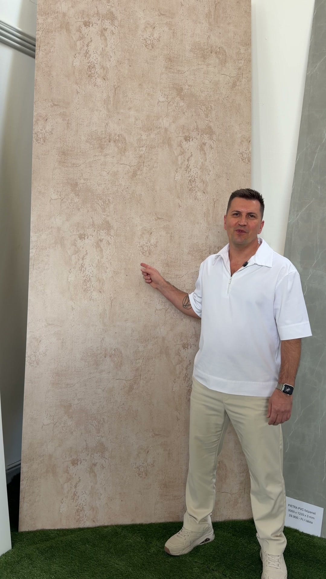 Homokkő PVC Falpanel – Kőhatású falpanelek, nagy termékfotó