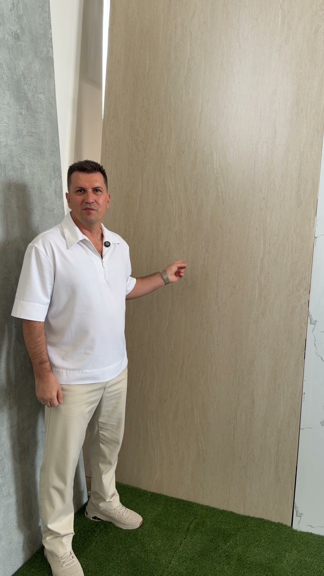 Travertin PVC Falpanel – Kőhatású falpanelek, nagy termékfotó