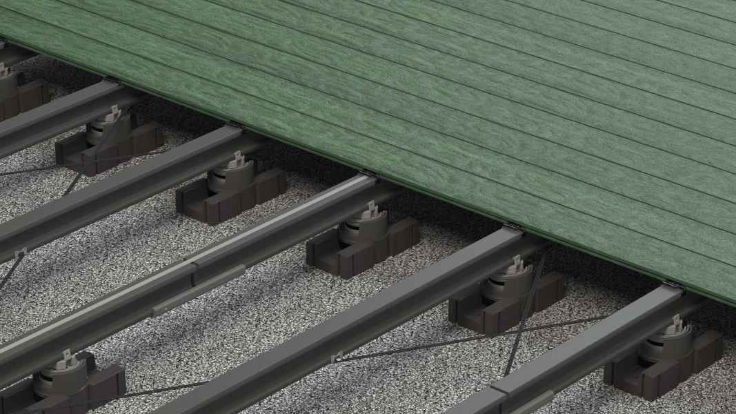 DELTA lorbeer boards on the substructure (manufacturer photo)