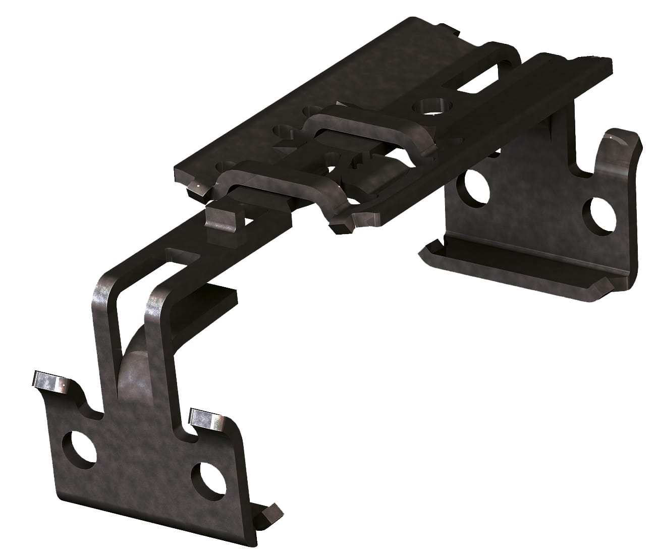 Locking clip, one-piece
