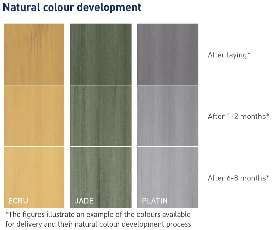 The rhombus slat and plank colours, with weathering